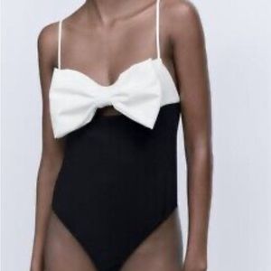 Zara bow bodysuit
